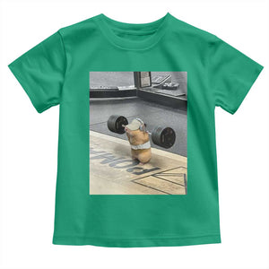 Hamster Gym Toddler T Shirt Funny Rat Workout Weightlifting Pump Cover TS10 Irish Green Print Your Wear