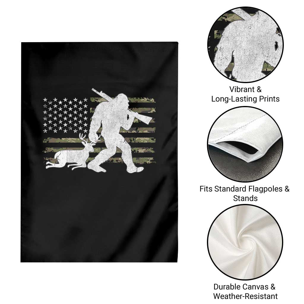 Bigfoot Camo Deer Hunting Garden Flag Camo USA Flag Buck Season Sasquatch TS10 Print Your Wear