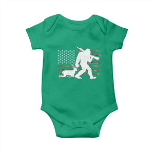 Bigfoot Camo Deer Hunting Baby Onesie Camo USA Flag Buck Season Sasquatch TS10 Irish Green Print Your Wear