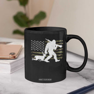 Bigfoot Camo Deer Hunting Coffee Mug Camo USA Flag Buck Season Sasquatch TS10 Print Your Wear