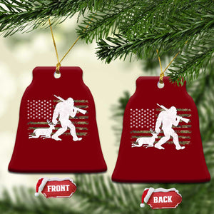 Bigfoot Camo Deer Hunting Ceramic Ornament Camo USA Flag Buck Season Sasquatch TS10 Print Your Wear