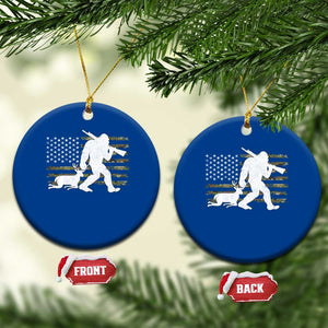 Bigfoot Camo Deer Hunting Ceramic Ornament Camo USA Flag Buck Season Sasquatch TS10 1pc Blue Print Your Wear