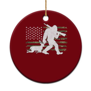 Bigfoot Camo Deer Hunting Ceramic Ornament Camo USA Flag Buck Season Sasquatch TS10 1pc Red Print Your Wear