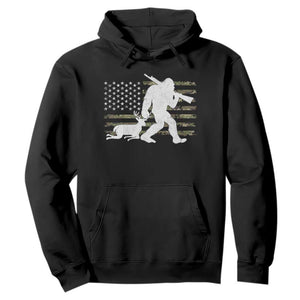 Bigfoot Camo Deer Hunting Hoodie Camo USA Flag Buck Season Sasquatch TS10 Black Print Your Wear