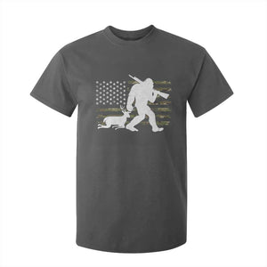 Bigfoot Camo Deer Hunting T Shirt For Kid Camo USA Flag Buck Season Sasquatch TS10 Dark Heather Print Your Wear