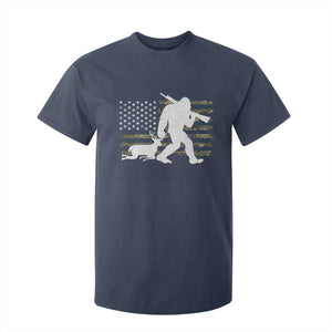 Bigfoot Camo Deer Hunting T Shirt For Kid Camo USA Flag Buck Season Sasquatch TS10 Navy Print Your Wear