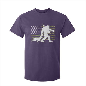 Bigfoot Camo Deer Hunting T Shirt For Kid Camo USA Flag Buck Season Sasquatch TS10 Purple Print Your Wear