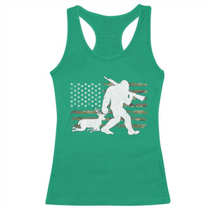 Bigfoot Camo Deer Hunting Racerback Tank Top Camo USA Flag Buck Season Sasquatch TS10 Irish Green Print Your Wear