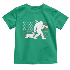 Bigfoot Camo Deer Hunting Toddler T Shirt Camo USA Flag Buck Season Sasquatch TS10 Irish Green Print Your Wear