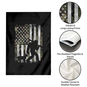 Bigfoot Deer Hunting Garden Flag Camo US Flag Deer Elk Buck Hunting Hunter Dad TS10 Print Your Wear