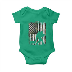 Bigfoot Deer Hunting Baby Onesie Camo US Flag Deer Elk Buck Hunting Hunter Dad TS10 Irish Green Print Your Wear