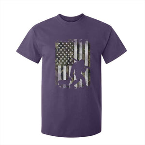 Bigfoot Deer Hunting T Shirt For Kid Camo US Flag Deer Elk Buck Hunting Hunter Dad TS10 Purple Print Your Wear