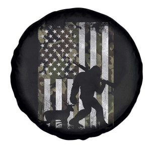 Bigfoot Deer Hunting Spare Tire Cover Camo US Flag Deer Elk Buck Hunting Hunter Dad TS10 Print Your Wear