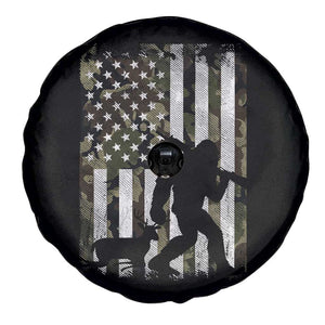 Bigfoot Deer Hunting Spare Tire Cover Camo US Flag Deer Elk Buck Hunting Hunter Dad TS10 Print Your Wear