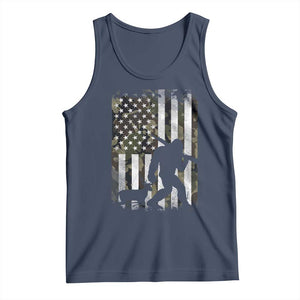Bigfoot Deer Hunting Tank Top Camo US Flag Deer Elk Buck Hunting Hunter Dad TS10 Navy Print Your Wear