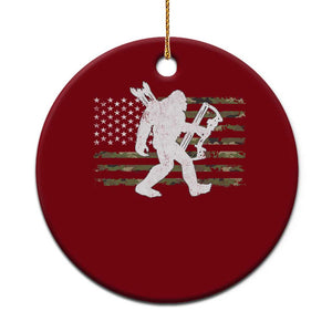 Bow Hunting Archer Bigfoot Ceramic Ornament Sasquatch Camo US Flag Hunter Dad TS10 1pc Red Print Your Wear