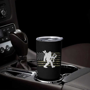 Bow Hunting Archer Bigfoot Tumbler Cup Sasquatch Camo US Flag Hunter Dad TS10 Print Your Wear