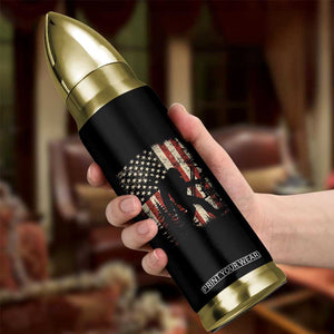 Bow Hunting Bigfoot America Flag Bullet Tumbler Patriotic Sasquatch With Archer Hunter Dad TS10 Print Your Wear