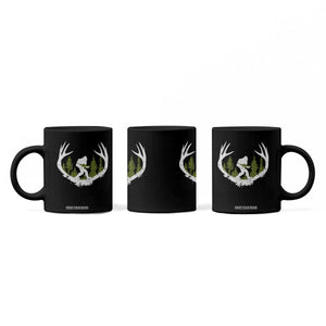 Bigfoot Gun Owner Coffee Mug Retro Deer Hunting Sasquatch Hunter Dad TS10 Print Your Wear