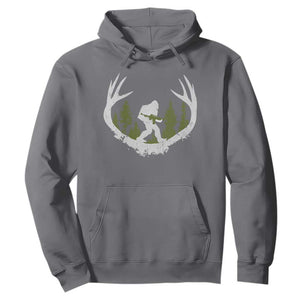 Bigfoot Gun Owner Hoodie Retro Deer Hunting Sasquatch Hunter Dad TS10 Charcoal Print Your Wear