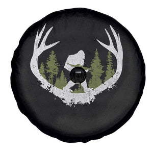 Bigfoot Gun Owner Spare Tire Cover Retro Deer Hunting Sasquatch Hunter Dad TS10 Print Your Wear