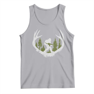 Bigfoot Gun Owner Tank Top Retro Deer Hunting Sasquatch Hunter Dad TS10 Athletic Heather Print Your Wear