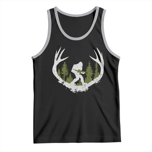 Bigfoot Gun Owner Tank Top Retro Deer Hunting Sasquatch Hunter Dad TS10 Black Athletic Heather Print Your Wear