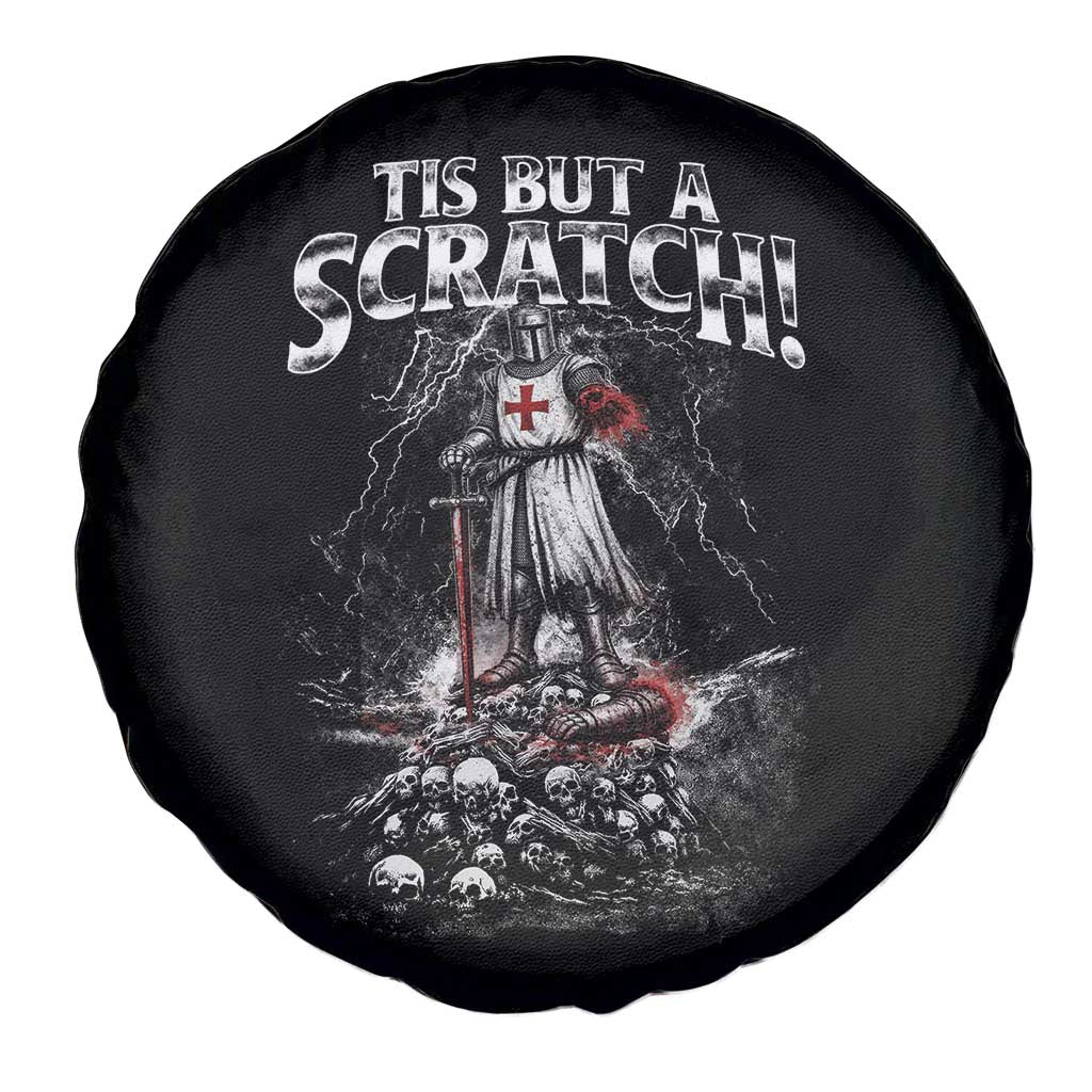 Funny Tis But A Scratch Medieval Warrior Knight Spare Tire Cover Funny Gift Sarcastic Quote TS10 Print Your Wear