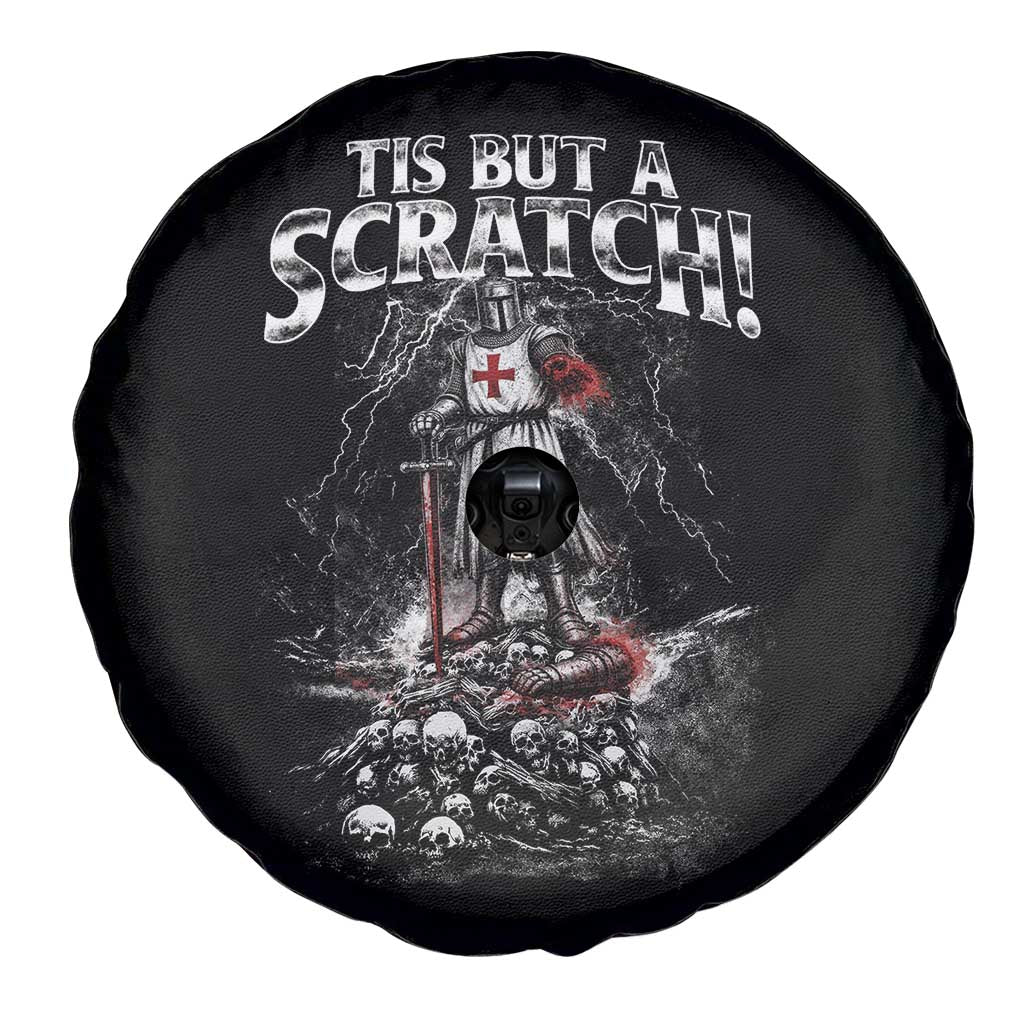 Funny Tis But A Scratch Medieval Warrior Knight Spare Tire Cover Funny Gift Sarcastic Quote TS10 Print Your Wear