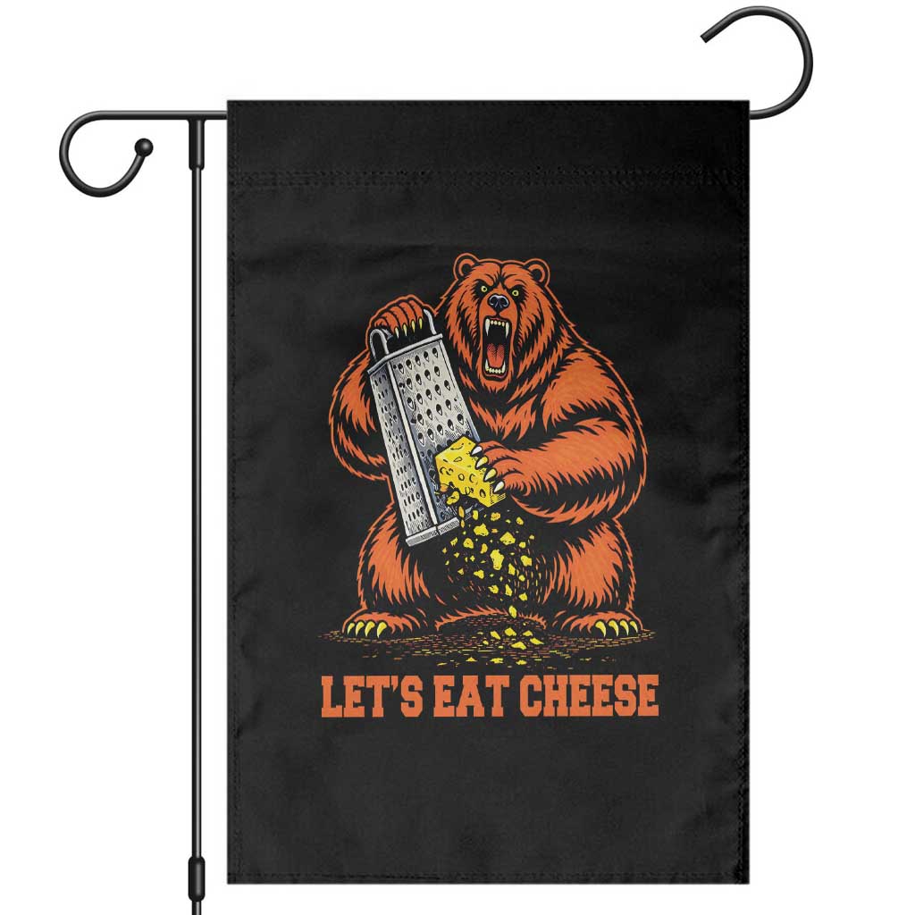 Angry Bear Grating Let's Eat Cheese Garden Flag CFB Game Day Sport Fan TS10 Black Print Your Wear