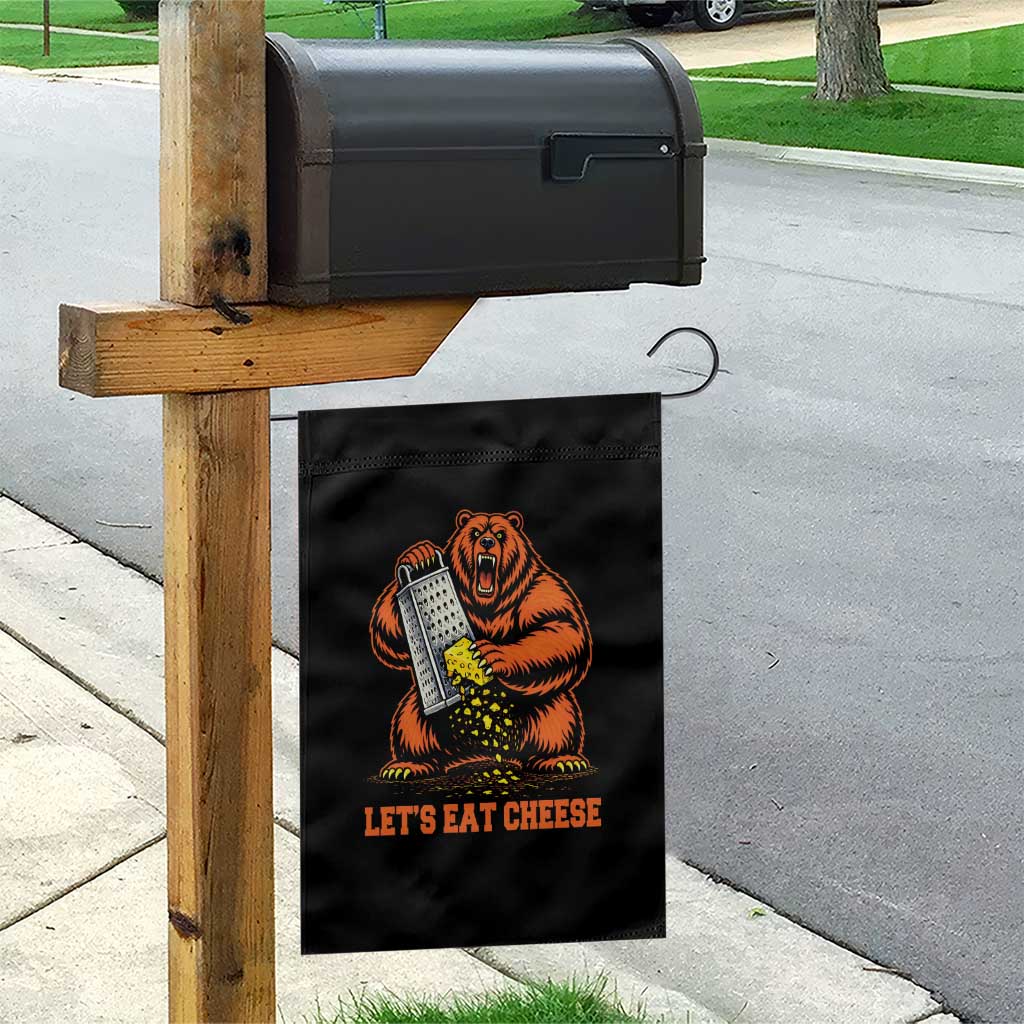 Angry Bear Grating Let's Eat Cheese Garden Flag CFB Game Day Sport Fan TS10 Print Your Wear
