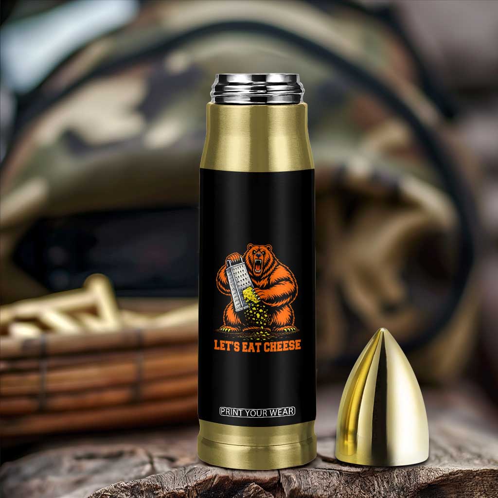 Angry Bear Grating Let's Eat Cheese Bullet Tumbler CFB Game Day Sport Fan TS10 Print Your Wear