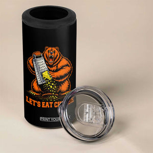 Angry Bear Grating Let's Eat Cheese 4 in 1 Can Cooler Tumbler CFB Game Day Sport Fan TS10 Print Your Wear