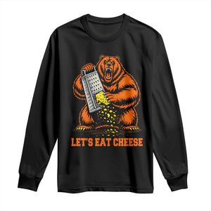 Angry Bear Grating Let's Eat Cheese Long Sleeve Shirt CFB Game Day Sport Fan TS10 Black Print Your Wear