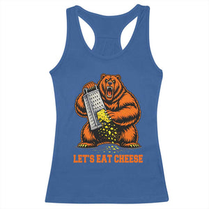 Angry Bear Grating Let's Eat Cheese Racerback Tank Top CFB Game Day Sport Fan TS10 Royal Blue Print Your Wear