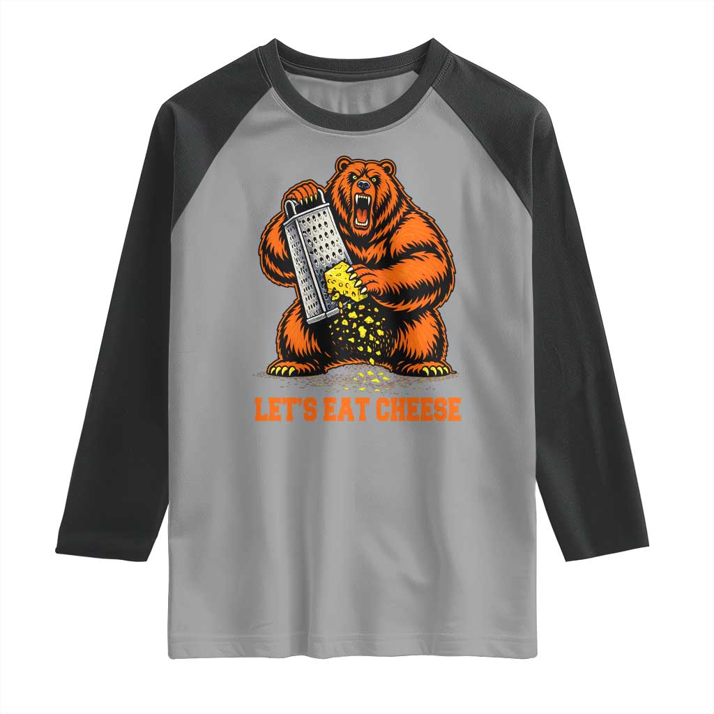 Angry Bear Grating Let's Eat Cheese Raglan Shirt CFB Game Day Sport Fan TS10 Sport Gray Black Print Your Wear