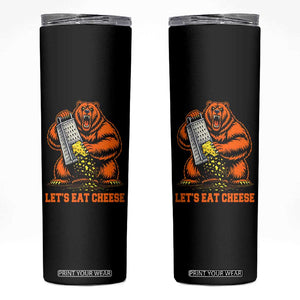 Angry Bear Grating Let's Eat Cheese Skinny Tumbler CFB Game Day Sport Fan TS10 Black Print Your Wear