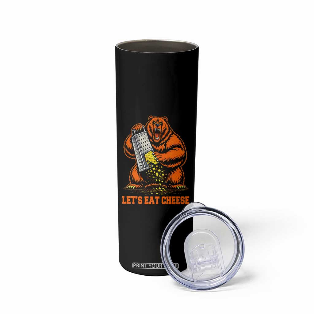 Angry Bear Grating Let's Eat Cheese Skinny Tumbler CFB Game Day Sport Fan TS10 Print Your Wear