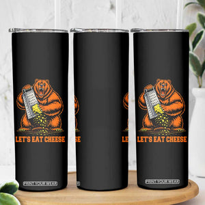Angry Bear Grating Let's Eat Cheese Skinny Tumbler CFB Game Day Sport Fan TS10 Print Your Wear