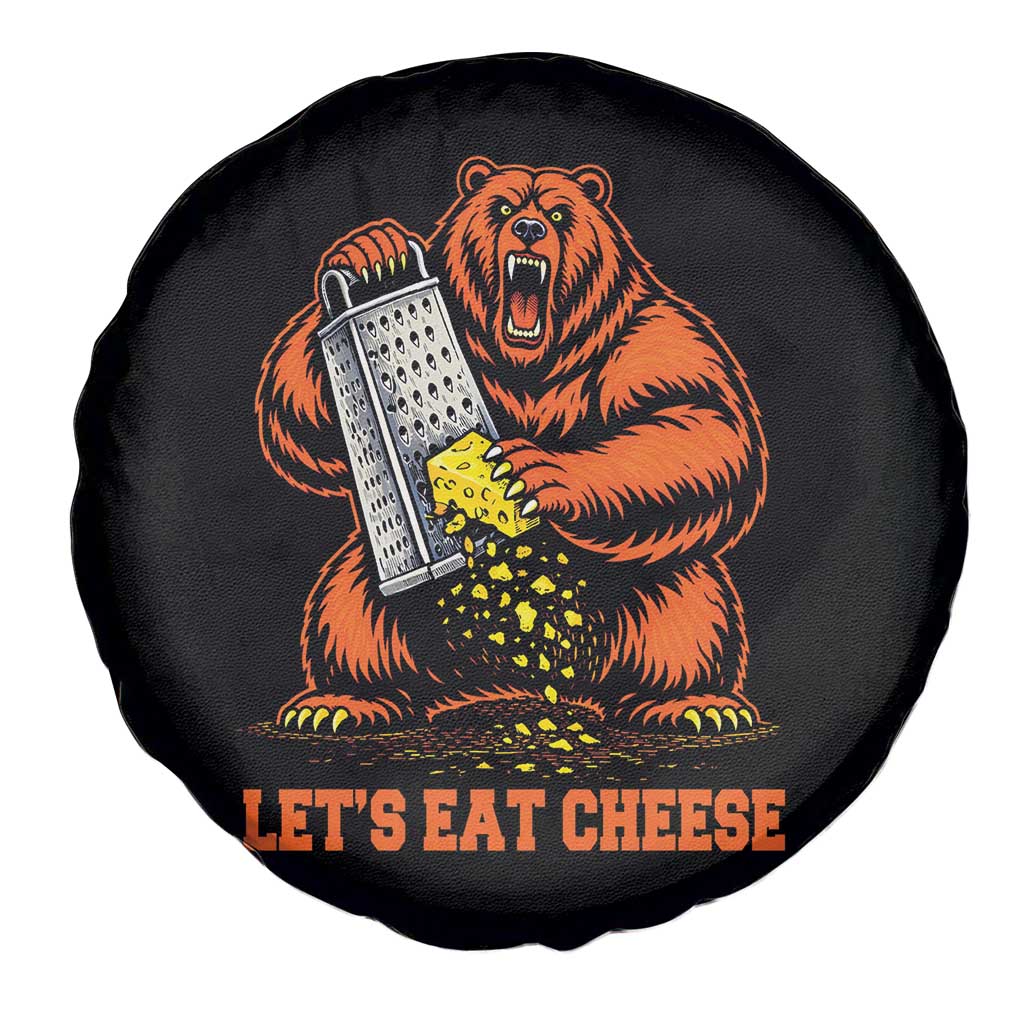 Angry Bear Grating Let's Eat Cheese Spare Tire Cover CFB Game Day Sport Fan TS10 Print Your Wear