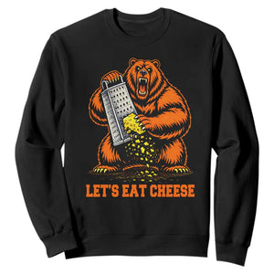 Angry Bear Grating Let's Eat Cheese Sweatshirt CFB Game Day Sport Fan TS10 Black Print Your Wear