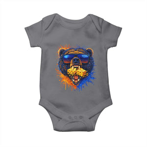 Angry Bear Lets Eat Cheese Baby Onesie CFB Game Day Sport Fan TS10 Charcoal Print Your Wear