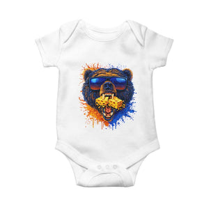 Angry Bear Lets Eat Cheese Baby Onesie CFB Game Day Sport Fan TS10 White Print Your Wear