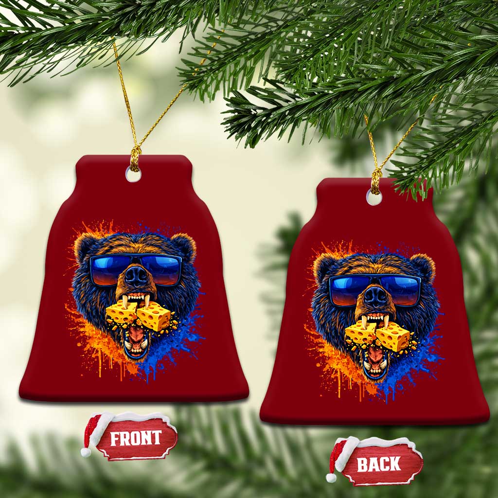 Angry Bear Lets Eat Cheese Ceramic Ornament CFB Game Day Sport Fan TS10 Print Your Wear