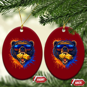 Angry Bear Lets Eat Cheese Ceramic Ornament CFB Game Day Sport Fan TS10 Print Your Wear