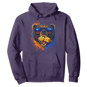 Angry Bear Lets Eat Cheese Hoodie CFB Game Day Sport Fan TS10 Purple Print Your Wear
