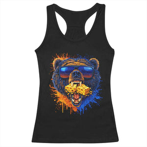 Angry Bear Lets Eat Cheese Racerback Tank Top CFB Game Day Sport Fan TS10 Black Print Your Wear