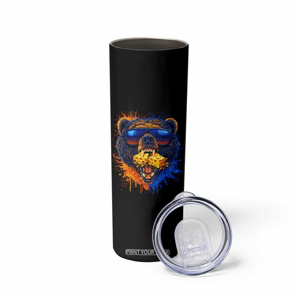 Angry Bear Lets Eat Cheese Skinny Tumbler CFB Game Day Sport Fan TS10 Print Your Wear