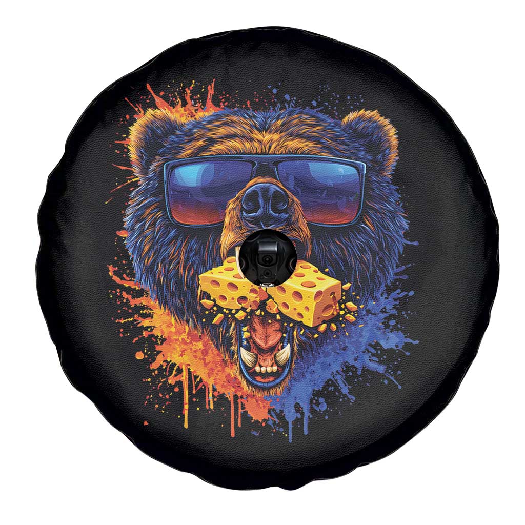 Angry Bear Lets Eat Cheese Spare Tire Cover CFB Game Day Sport Fan TS10 Print Your Wear