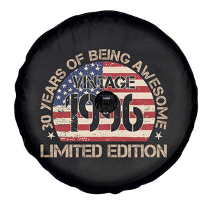 30th Birthday Spare Tire Cover Vintage 1996 30 Year Old Birthday USA Flag TS10 Print Your Wear
